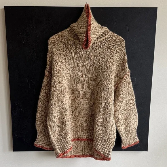 Free People Echo Pullover Sweater in Cream - Picture 5 of 6